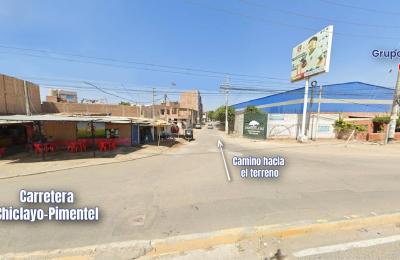 VENTA DE TERRENO DE 464.98 M2 EN SECTOR LA GARITA, PIMENTEL